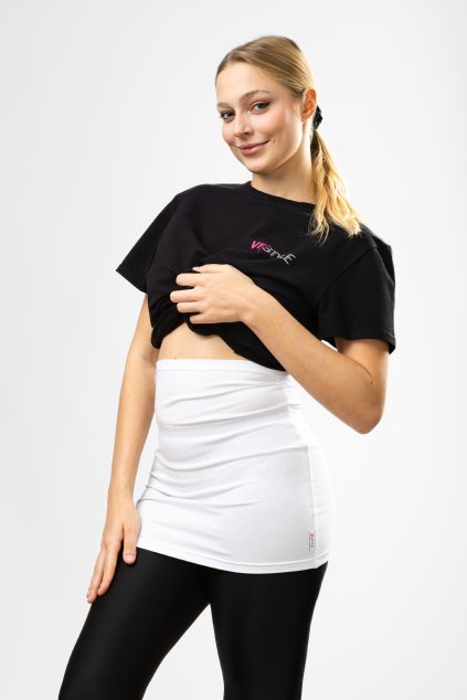 Ľadvinový pás Bamboo Long, biely