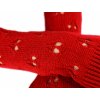 Pletené návleky na ruky Hearts VFstyle 30 cm červené