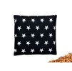 Nahřívací polštářek s třešňovými peckami 20x20 cm Stars černé
