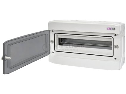 Rozvaděč na omítku ETI ECH-18PT, 18 mod. 1 řada, IP65, průhledná dvířka plast