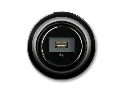Zásuvka komunikační USB; černá; 5014K-C00420 N