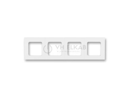 Rámeček čtyřnásobný, pro vodorovnou i svislou montáž; bílá/bílá; 3901H-A05040 03