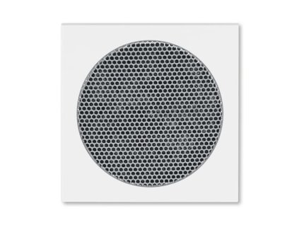 Kryt pro reproduktor AudioWorld, s kulatou mřížkou (rozměr 55x55 mm); bílá; 5016H-A00075 03