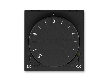 Termostat univerzální s otočným nastavením teploty (ovl. jednotka); onyx/kouřová černá; 3292H-A10101 63