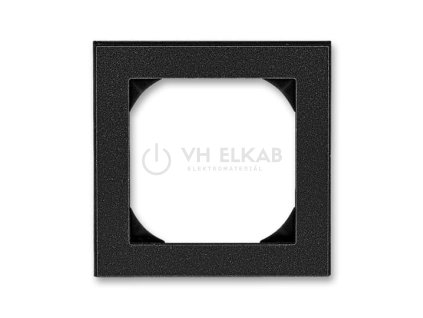 Rámeček jednonásobný s otvorem 55x55; onyx/kouřová černá; 3901H-A05510 63