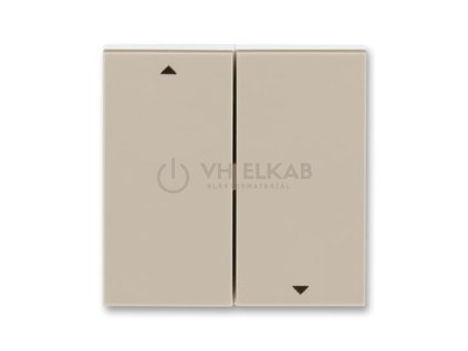 Kryt spínače žaluziového kolébkového, dělený, s potiskem; macchiato/bílá; 3559H-A00662 18