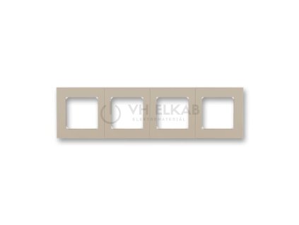 Rámeček čtyřnásobný, pro vodorovnou i svislou montáž; macchiato/bílá; 3901H-A05040 18