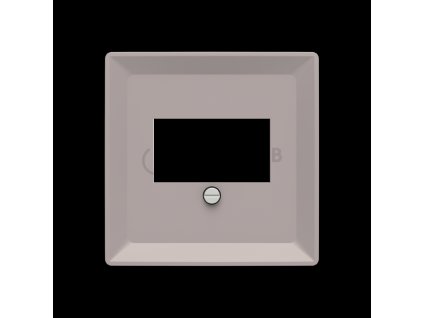 Kryt zásuvky komunikační přímé (pro HDMI, USB, VGA, USB nabíječku, reprozásuvku); Zoni®, greige; 5014T-A00040 244