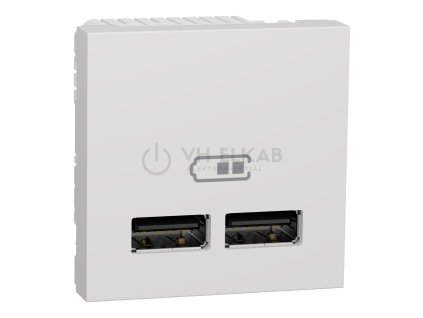 Nabíjecí USB A+A 2.1A, 2M, Bílý NU341818