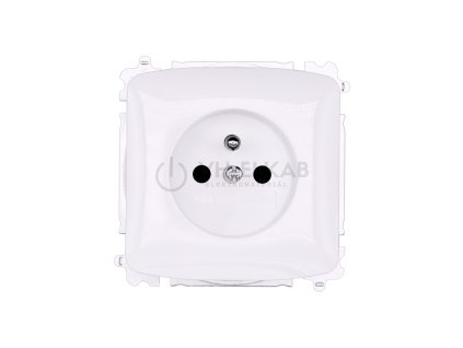 911 zasuvka jednonasobna chranena s clonkami tango bila 6619a a06357 b