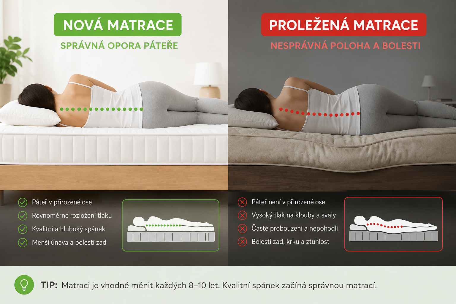 Návod ke spaní: Jak si vybrat matraci a opravdu se vyspat