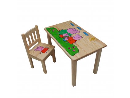 Dětský dřevěný stůl - obrázek