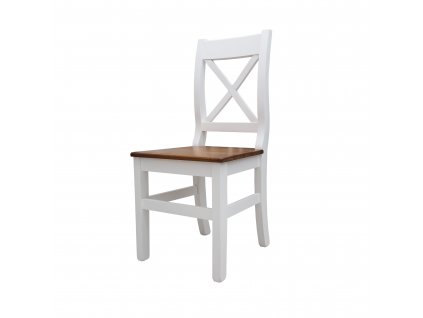 Židle Wiki - bílá/dub