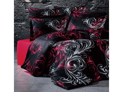 Saténový povlak na polštář Atlantis red