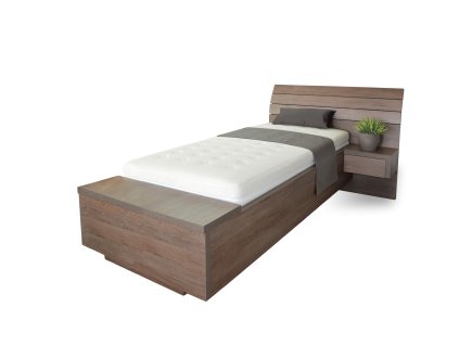 Salina box nohy P 200*90 cm DD dub světlý/Eiche hell 9B