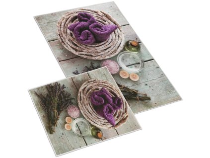 25532 1 koupelnova sada predlozek 3d 60x100 60x50cm bez vykroje levandule