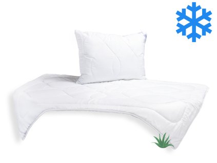 18167 4 set prikryvka aloe vera 140x200cm zimni 1300g polstar unico aloevera 70x90cm 900g