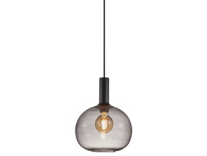 Nordlux Alton (Ø25cm) kouřové sklo, černá sklo, kov IP20 47313047