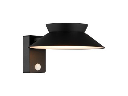 Nordlux Justina (černá) Venkovní nástěnná světla s čidlem kov, plast IP44 2418071003