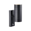 Nordlux Tin Maxi Double Sensor (černá) Venkovní nástěnná světla s čidlem kov, sklo IP54 21519103