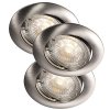 Nordlux Recess 3-KIT (broušená ocel) kov IP23 84650032