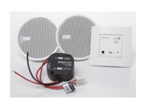 Sada Bluetooth Audio přijímač do zdi + 2 reproduktory 2,5“ - Černý