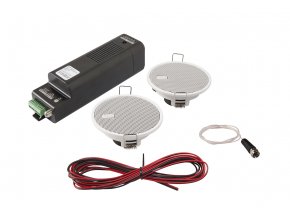 KBSOUND SELECT BT 2,5“ - Sada Bluetooth Audio přijímač +FM Radio do podhledu + 2 reproduktory 2,5“
