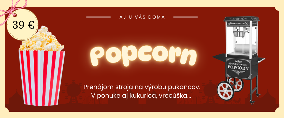 Popcorn - stroj na výrobu pukancov