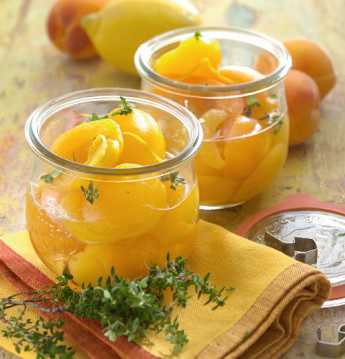 Zavárané marhule s tymianom