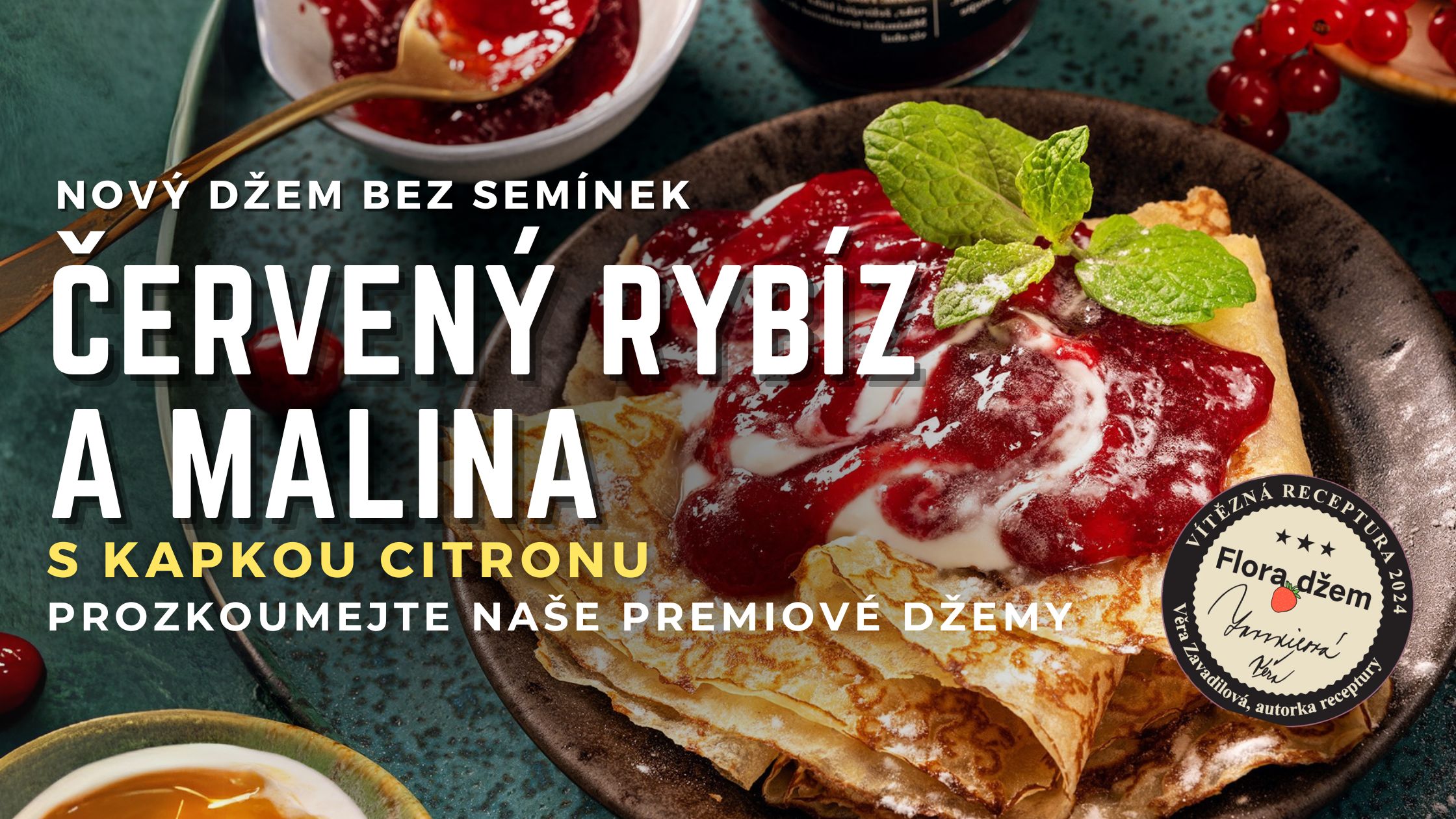 Červený rybíz malina
