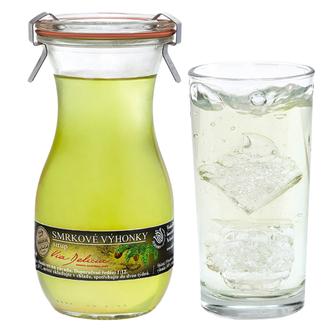 Smrkové výhonky sirup