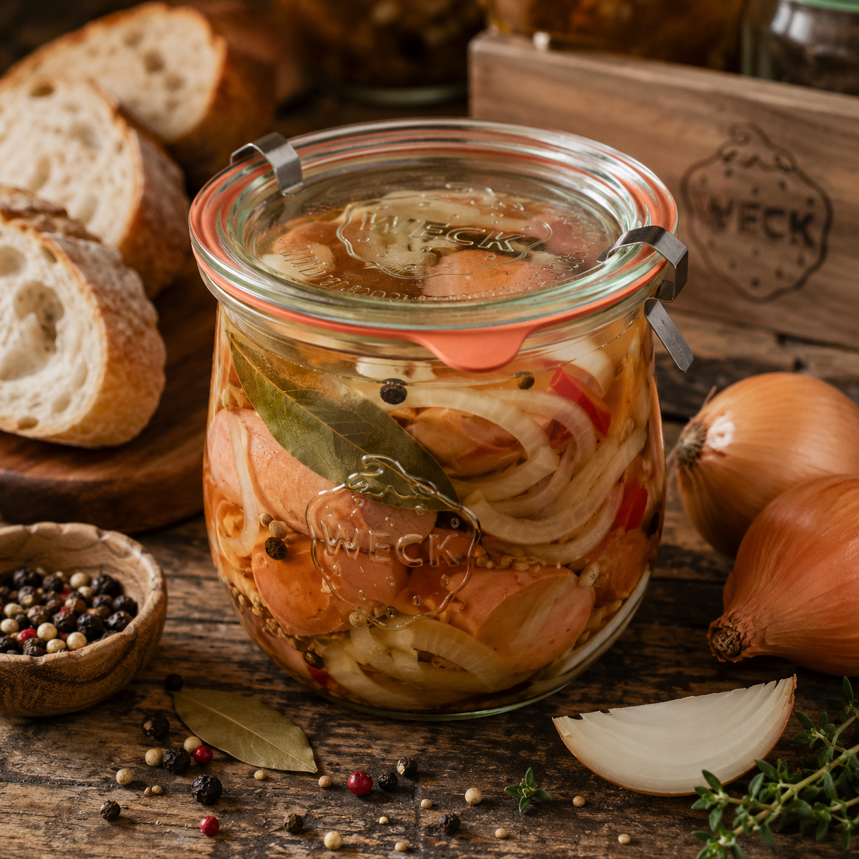 Utopenci recept ve sklenici