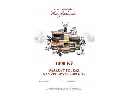 Dárkový poukaz 1000 Kč