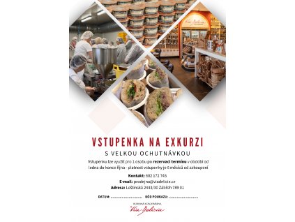 Vstupenka na exkurzi