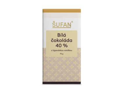 Bílá čokoláda 40 % s ugandskou vanilkou