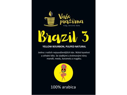 Brazil 3 Yellow Bourbon – vybraná káva z Brazílie