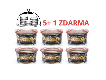 Zapečený tvarůžek na vepřové paštice 5+1 zdarma