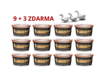 Kachní paštika s jablky 9+3 zdarma