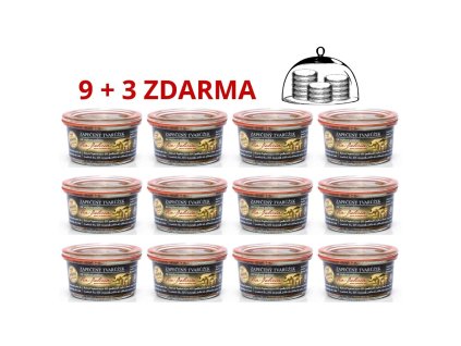 Zapečený tvarůžek na vepřové paštice 9+3 zdarma