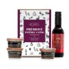 Prémiové paštiky a víno, dárková kazeta