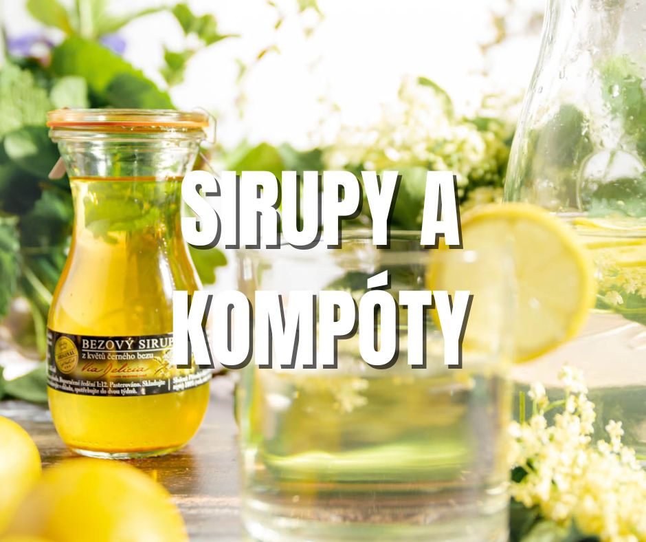 4. Sirupy a kompóty