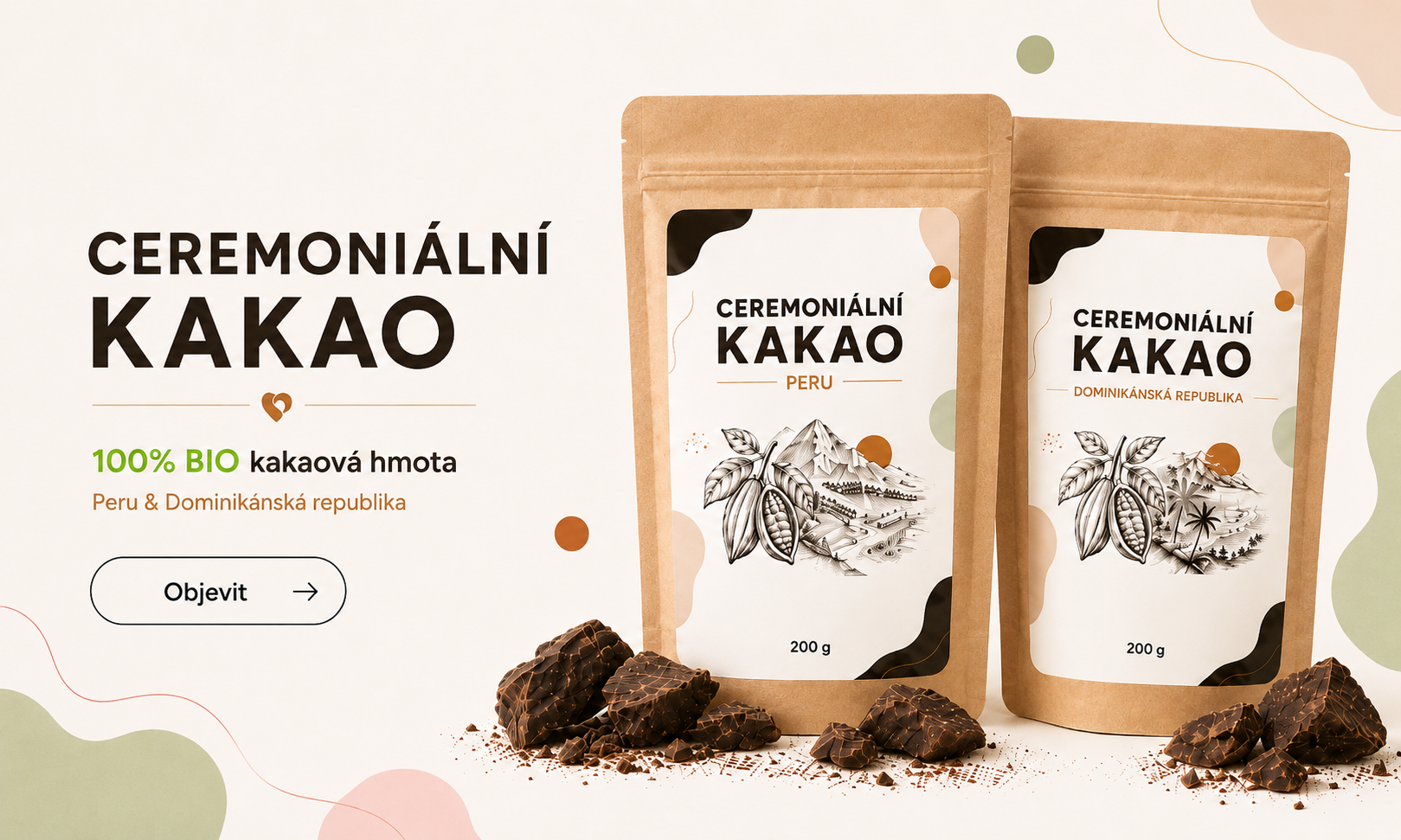 Ceremoniální kakao - BIO kakaová hmota