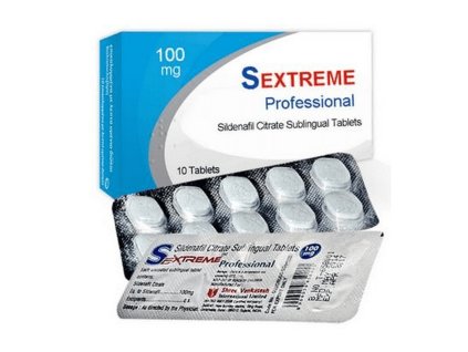 lék Sextreme Professional Subingválni tablety 100mg Sildenafil Citrate