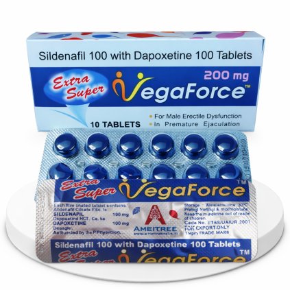 Extra Super VegaForce 200mg je lék na oddálení a ztopoření erekce
