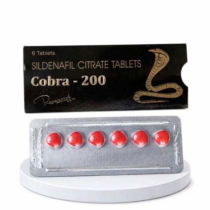 tablety Cobra 200mg jsou léky na ztopoření údu