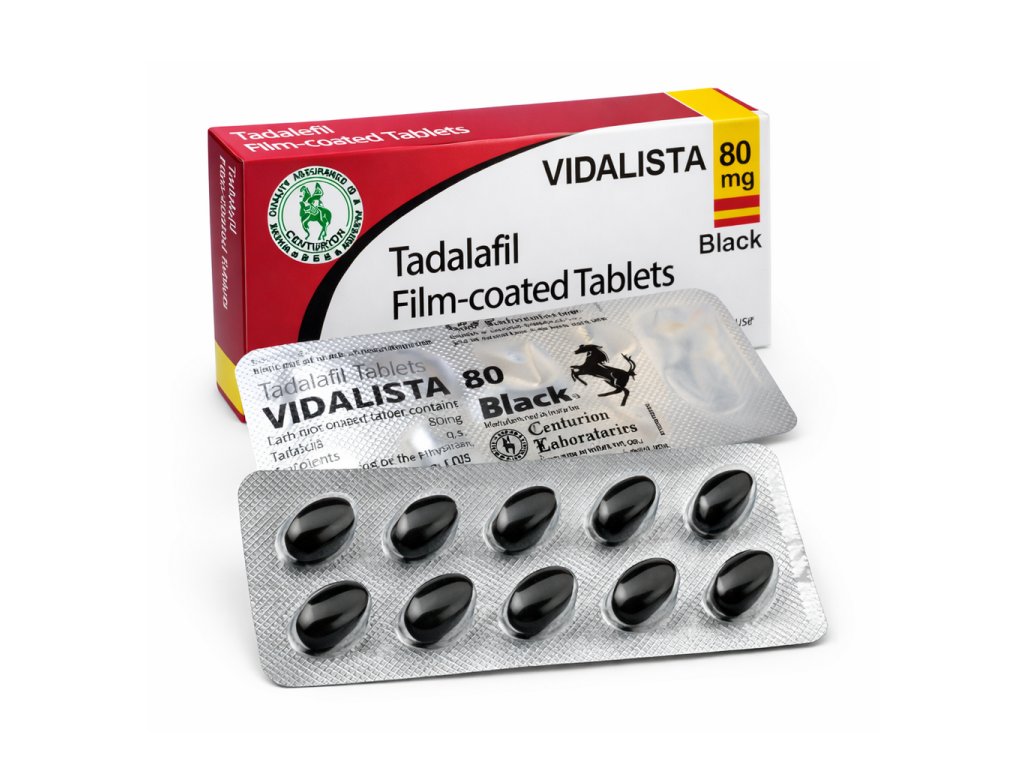 80mg Tadalafilu v léku Vidalista 80mg Black
