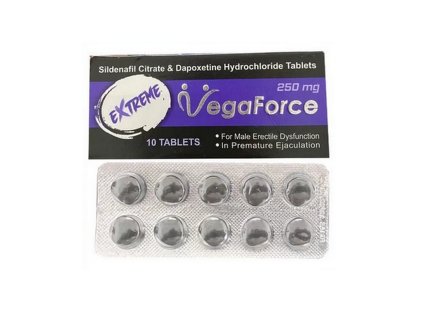 Extreme VegaForce 250mg Sildenafil a Dapoxetin v téhle tabletě