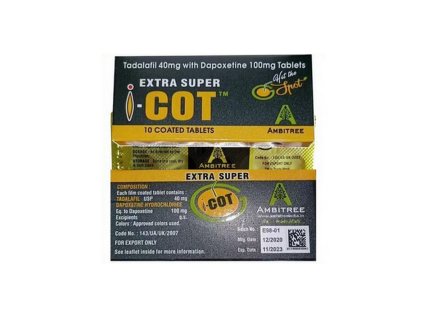 Sildenafil a Dapoxetin se nachází v léku Extra Super Cot 140mg