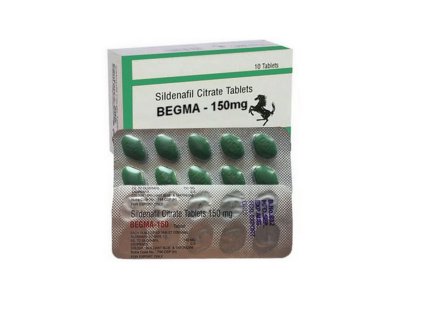 lék Begma 150mg určen na ztopoření údu