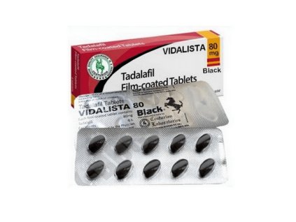 80mg Tadalafilu v léku Vidalista 80mg Black